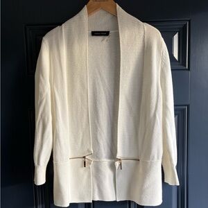 Ivanka Trump White Knit Cardigan